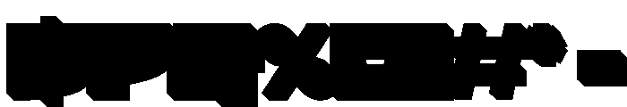 Gawon Extrude Regular Font OTHER CHARS