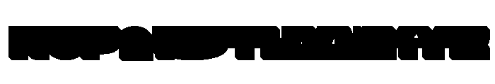 Gawon Extrude Regular Font LOWERCASE