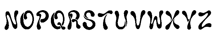 Gaye Regular Font UPPERCASE