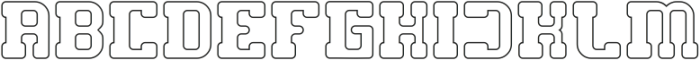 GAME ROBOT-Hollow otf (400) Font UPPERCASE
