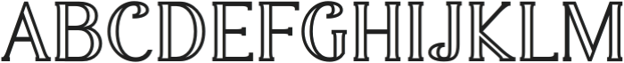 GARAVEN OUTLINE otf (400) Font UPPERCASE