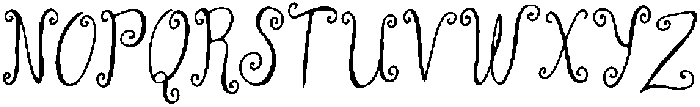 GARDEN WHISPER CURLY Regular otf (400) Font LOWERCASE