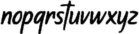 GARTTEN-Regular otf (400) Font LOWERCASE