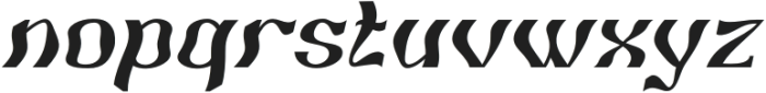 Gaberto Italic otf (400) Font LOWERCASE