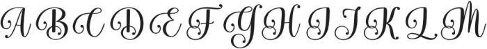 Gabigela Bold otf (700) Font UPPERCASE