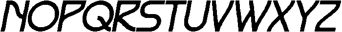 Gabio Oblique otf (400) Font UPPERCASE