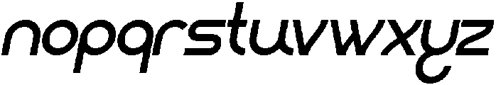 Gabio Oblique otf (400) Font LOWERCASE