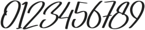 Gabrilya Italic Regular otf (400) Font OTHER CHARS