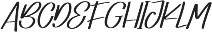Gabrilya Italic Regular otf (400) Font UPPERCASE