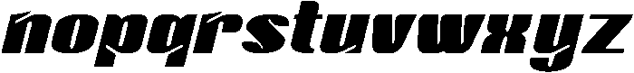 Gabtory Italic otf (400) Font LOWERCASE
