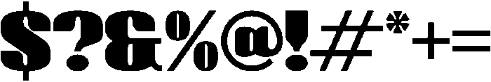 Gabtory otf (400) Font OTHER CHARS