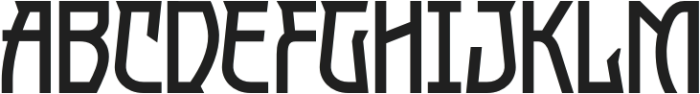 Gacuka Regular otf (400) Font UPPERCASE