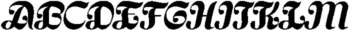 Gadesly Italic otf (400) Font UPPERCASE