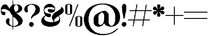 Gadesly Regular otf (400) Font OTHER CHARS