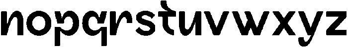 Gadey otf (400) Font LOWERCASE