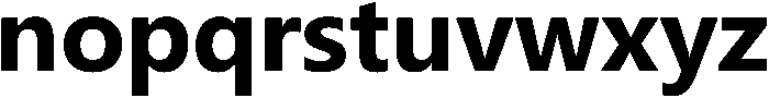 Gadugi ttf (400) Font LOWERCASE