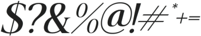 Gafigste Italic otf (400) Font OTHER CHARS