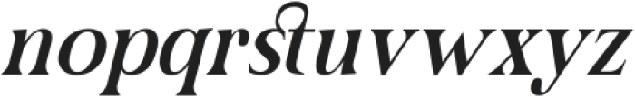 Gafigste Italic otf (400) Font LOWERCASE