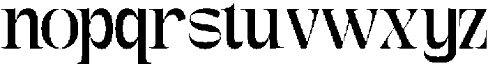 Gagen Regular otf (400) Font LOWERCASE