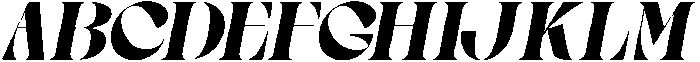 Gagen Slanted Bold otf (700) Font UPPERCASE