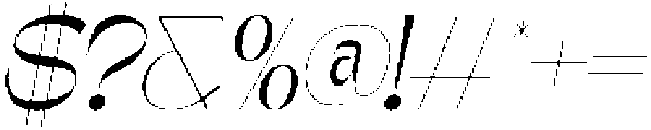 Gagen Slanted Light otf (300) Font OTHER CHARS