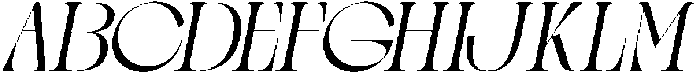 Gagen Slanted Light otf (300) Font UPPERCASE