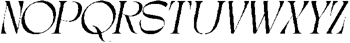 Gagen Slanted Light otf (300) Font UPPERCASE