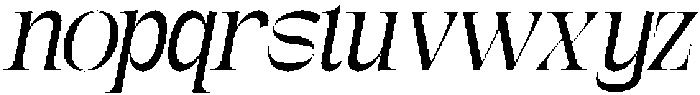Gagen Slanted Light otf (300) Font LOWERCASE