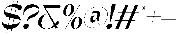 Gagen Slanted Medium otf (500) Font OTHER CHARS
