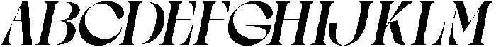 Gagen Slanted Medium otf (500) Font UPPERCASE