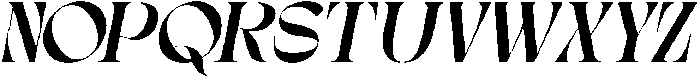Gagen Slanted Medium otf (500) Font UPPERCASE