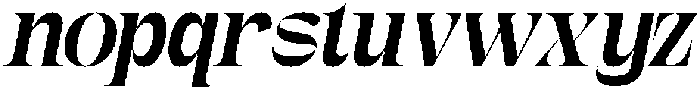 Gagen Slanted Medium otf (500) Font LOWERCASE