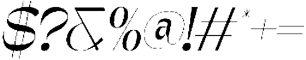 Gagen Slanted Regular otf (400) Font OTHER CHARS