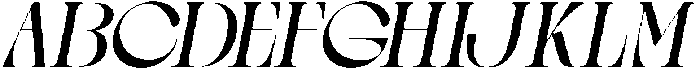 Gagen Slanted Regular otf (400) Font UPPERCASE