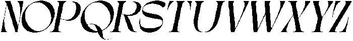 Gagen Slanted Regular otf (400) Font UPPERCASE