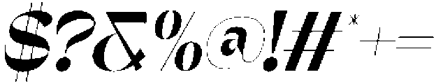 Gagen Slanted Semi Bold otf (600) Font OTHER CHARS