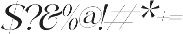 Gagkline Italic otf (400) Font OTHER CHARS