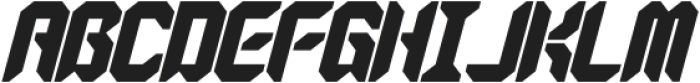 Gaiax Oblique otf (400) Font UPPERCASE