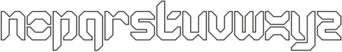 Gaiax Outline otf (400) Font LOWERCASE