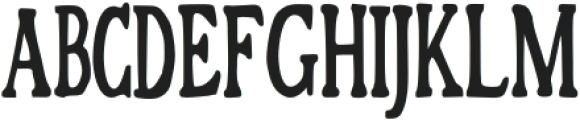 Gain And Reverb Bold Condensed otf (700) Font UPPERCASE