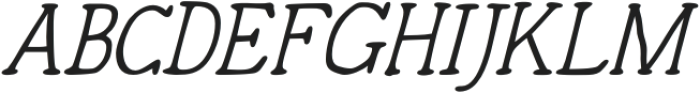 GainAndReverb-Oblique otf (400) Font UPPERCASE