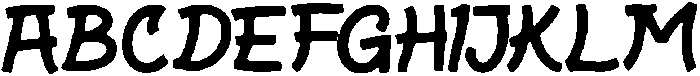 Gaki ttf (400) Font UPPERCASE