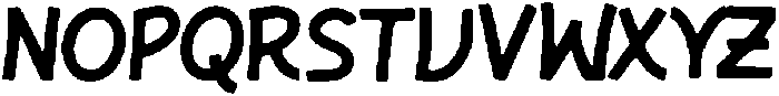 Gaki ttf (400) Font LOWERCASE