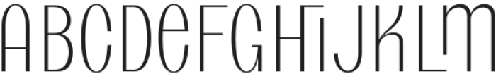 Gakyo Extralight otf (200) Font UPPERCASE