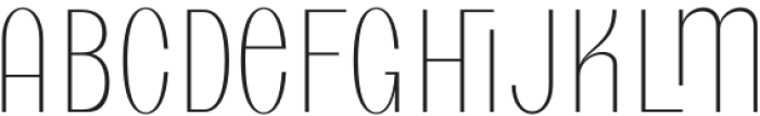 Gakyo Thin otf (100) Font UPPERCASE