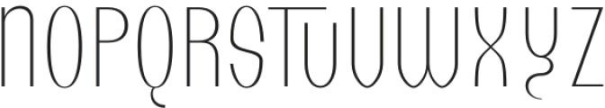 Gakyo Thin otf (100) Font UPPERCASE