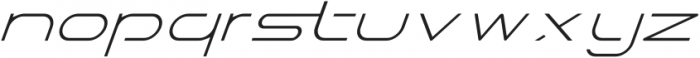 Galactus Thin Italic otf (100) Font LOWERCASE