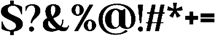 Galafera Bold otf (700) Font OTHER CHARS
