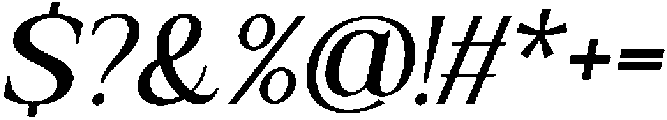 Galafera Italic otf (400) Font OTHER CHARS