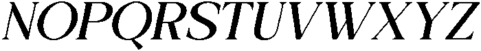 Galafera Italic otf (400) Font UPPERCASE